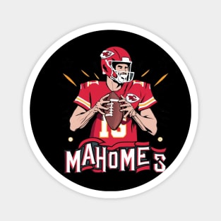 mahomes football chiefs design Magnet